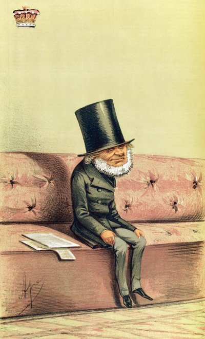 Lord John Russell (1792-1878) tegneserie fra Vanity Fair, 1869 af English School